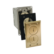 Compra Kit Caja Piso HUBBELL 15A Latón | Smartgrid México