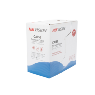 HIKVISION, DS-1LN5E-SB, Bobina de Cable UTP 305 Metros / Cat5E (24 AWG) / Color Azul / PVC (CM) / Uso en Interior / 100% Cobre /