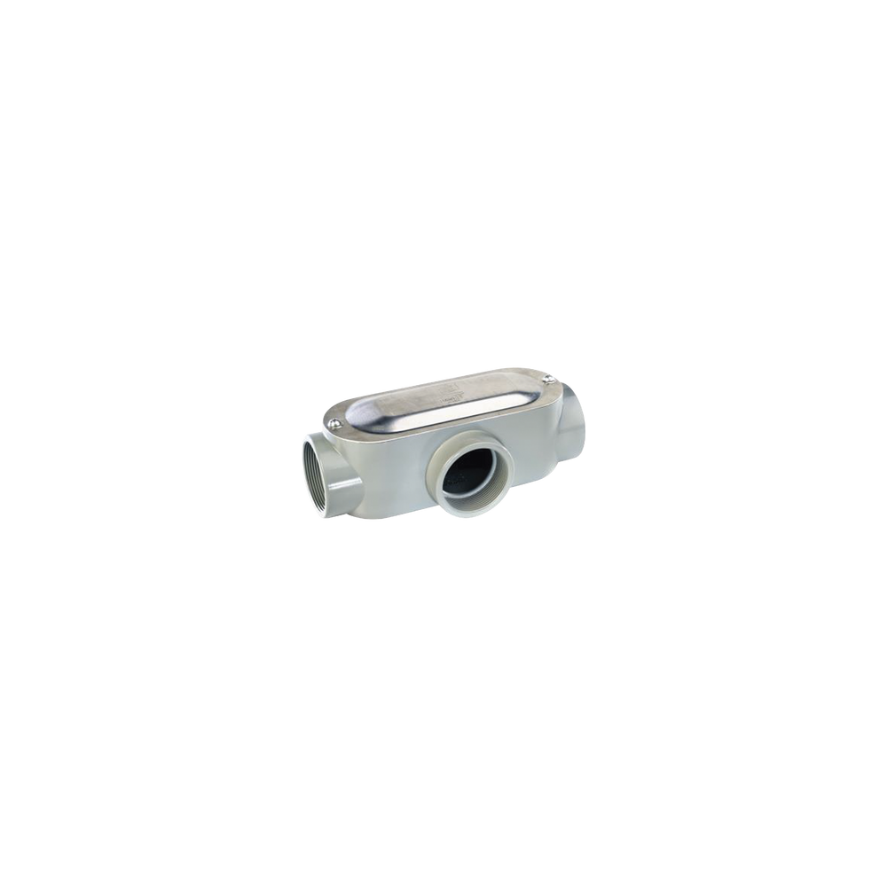 RAWELT, OT-0077C, Caja oval roscada tipo T de 1 1/2 (38.1 mm) incluye tapa y tornillos.