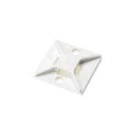 PANDUIT, ABM2S-A-C, Montaje-Sujetador Para Cable de 4 Vías, con Adhesivo, 25.4 x 25.4mm (1in x 1in), Color Blanco, Uso en Interi
