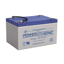 POWER SONIC, PS-12100-F1, Batería 12V, 12AH, Para Respaldo, Tecnologías AGM/VRLA, 5 Años Vida Útil, Terminales F1, Reconocida UL