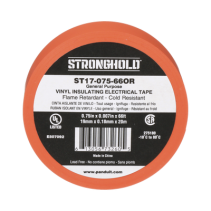 PANDUIT, ST17-075-66OR, Cinta Eléctrica STRONGHOLD para Aislar, de PVC, Uso General Reparación y Mantenimiento, Grosor de 0.18mm