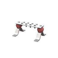 TOTAL GROUND, TG-BPS-220-AL, Barra de Unión de Aluminio de 8 Contactos 2 x 8 x 1/4 (50.8 x 203.2 x 6.35 mm)