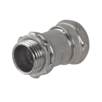 HUBBELL, HUB-2902, Conector Recto Compresión de Acero Galvanizado para Pared Delgada de 1/2 .