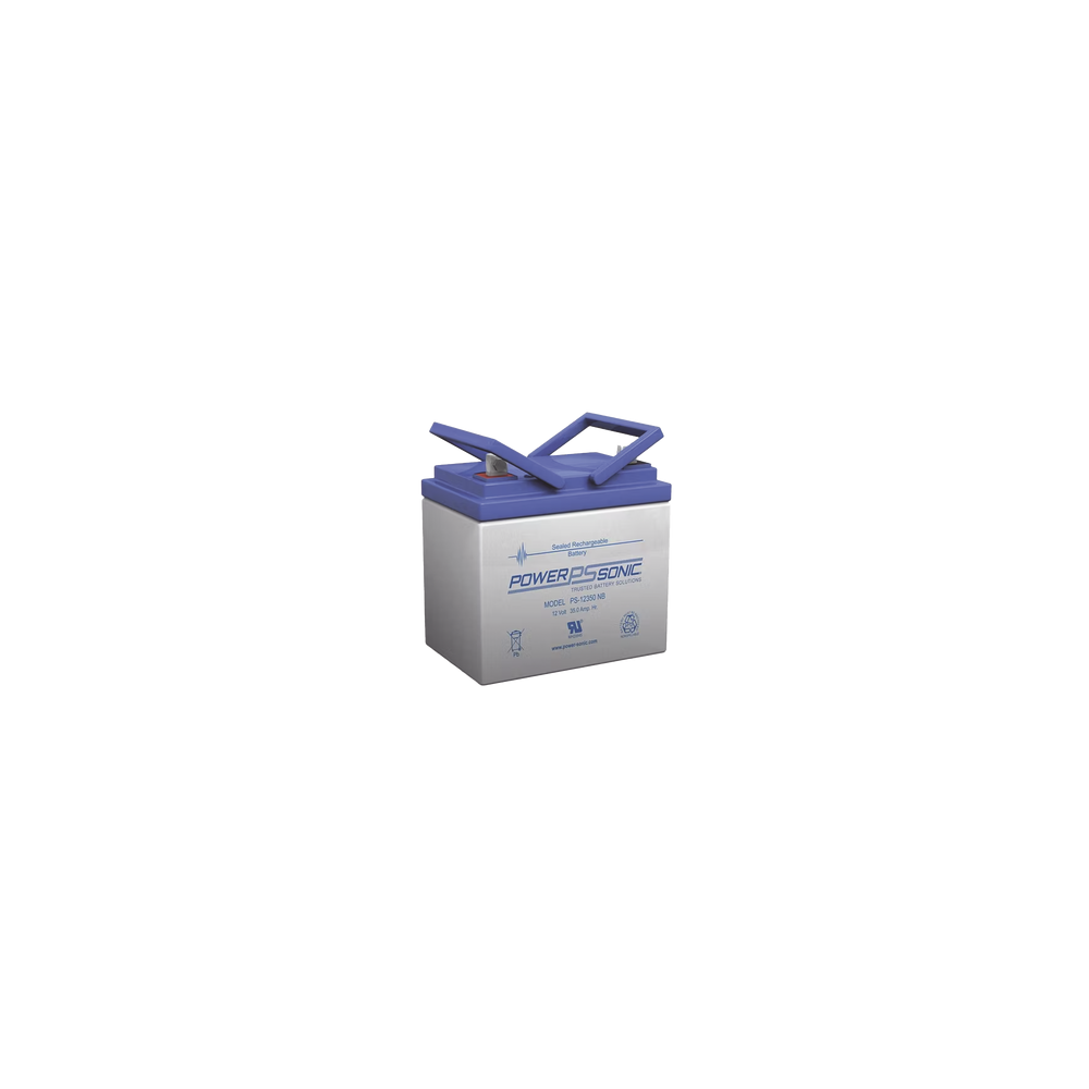 POWER SONIC, PS-12350-T6, Batería 12V, 35AH, Para Respaldo, Tecnologías AGM/VRLA, 5 Años Vida Útil, Terminales T6, Reconocida UL