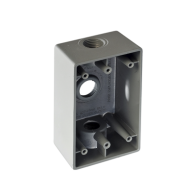 RAWELT, RR-0281, Caja Condulet FS de 1/2 (12.7 mm) con tres bocas a prueba de intemperie.