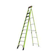 Little Giant Ladder Systems, SENTINEL12, Escalera de 3.65 m Capacidad máxima de 170 Kg, inclinada, de fibra de vidrio con almoha