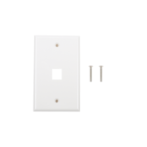 LINKEDPRO BY EPCOM, LP-FP-16, Placa de pared de 1 puerto, Keystone, Color Blanco