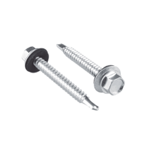 SURTEK, SYS-PHR-14112, Tornillo - Pija cabeza hexagonal con rondana y punta de broca #14 x 1-1/2 , 50 piezas.