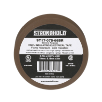PANDUIT, ST17-075-66BR, Cinta Eléctrica STRONGHOLD para Aislar, de PVC, Uso General Reparación y Mantenimiento, Grosor de 0.18mm