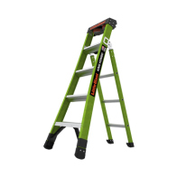 Little Giant Ladder Systems, KING-KOMBO2-5IAAC, Escalera de Tijera 3 en 1 de 1.5 Metros, Fibra de Vidrio (SKU13906-001). Hecha e