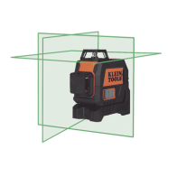 KLEIN TOOLS, 93CPLG, Nivel Láser de 3 Planos de Color Verde, de 360º y 30.5 m. de alcance, Compacto con Base Magnética y para Tr