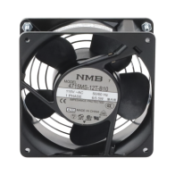 HOFFMAN, A4AXFNGQ, Ventilador Axial Compacto, de 4 Pulgadas, 49 CFM, 115 Vca, De Acero, Color Negro