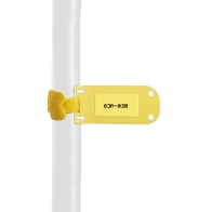PANDUIT, SLCT-YL, Paquete de 25 Marcadores de Identificación Autolaminados, de 33.3 x 76.2 mm, Uso Interior/Exterior, Color Amar