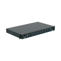 PANDUIT, P08E14M, PDU Switchable y Monitoreable por Toma (MS) para Distribución de Energía, Enchufe de Entrada NEMA 5-15P, Con 8