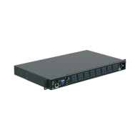 PANDUIT, P08E14M, PDU Switchable y Monitoreable por Toma (MS) para Distribución de Energía, Enchufe de Entrada NEMA 5-15P, Con 8