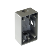 RAWELT, RR-0481, Caja Condulet FS de 3/4 ( 19.05 mm) con tres bocas a prueba de intemperie.