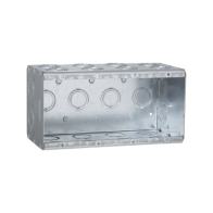 RACO, HUB-698, Caja Multigang de 4 Gangs/ Profundidad de 3-1/2 / 24 Entradas de 1/2 - 3/4 .