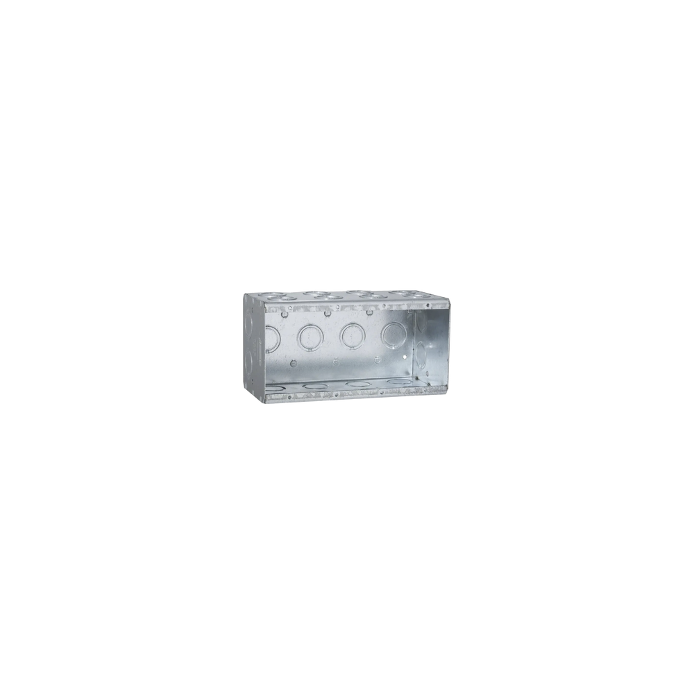 RACO, HUB-698, Caja Multigang de 4 Gangs/ Profundidad de 3-1/2 / 24 Entradas de 1/2 - 3/4 .