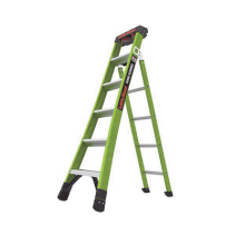 Little Giant Ladder Systems, KING-KOMBO2-6IA-AC, Escalera de Tijera 3 en 1 de 1.8 Metros, Fibra de Vidrio (SKU13906-001). Hecha 