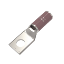 HUBBELL BURNDY, HUB-YA2-CL6, Zapata Terminal de Compresión de Cobre Electrolítico Estañado de Cañón Corto para Tornillo de 1/2 y