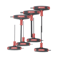PRECISION, PST-H03-007, Juego de 7 Llaves Hexagonales ( Allen ) Milimétricas con Mango T.