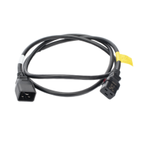 HOFFMAN, EP1920072X50, Cable de Alimentación Eléctrica Con Bloqueo de Seguridad, de IEC C19 a IEC C20, 1.8 Metros de Largo, Colo