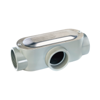 RAWELT, OT-2990C, Caja Condulet tipo T de 1/2 (12.7 mm) Incluye tapa y tornillos.