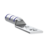 PANDUIT, LCCX6-14A-L, Terminal Doble Ojillo 1/4 para Cable 6 AWG (16mm entre orificios). 50 Piezas
