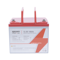EPCOM POWERLINE, LI100A12CV, Batería de Litio Ciclo Profundo, 12.8 Vcc 100Ah (LiFePO4 de Celdas Cilíndricas) Válvula de Alivio, 