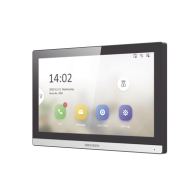 HIKVISION, DS-KH6350-WTE1, Monitor IP WiFi Touch Screen 7 Bisel DELGADO para Videoportero IP / Vídeo en Vivo / PoE Estándar / Ap