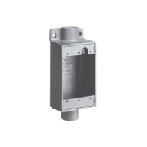 HUBBELL, HUB-FSC2, Caja Rectangular Tipo FSC de Aluminio libre de Cobre de 3/4 .
