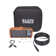 KLEIN TOOLS, ET17, Cámara Boroscopio de Inspección 5.5mm 720p USB-C, LCD 4.3 Color, Cuello de Cisne Nylon de 10 (3m) con Imán, E