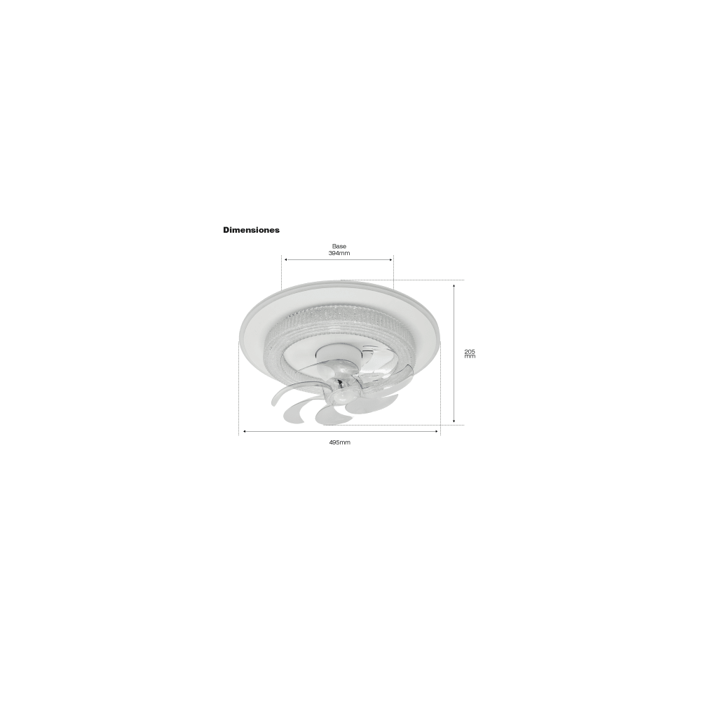Comprar Ventilador JWJ JLV-028 88W Luz | Smartgrid México