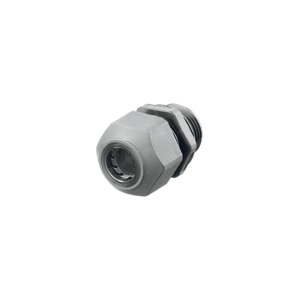 HUBBELL, HUB-SEC-38GA, Conector de cable, estilo europeo para conductores de 0.18 a .31 , para conduit 3/8 , gris.