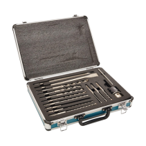 MAKITA, D-71205, Juego de 14 piezas de Brocas, Cinceles y Broquero SDS Plus Makita
