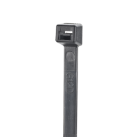 PANDUIT, S6-18-C0, Cincho de Nylon 6.6 StrongHold™, 160mm largo x 2.5mm ancho, Color Negro, Exterior Resistente a Rayos UV, Paqu