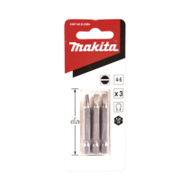MAKITA, B-25884, Punta plana para atornillar de 4-5 x 50 mm forma “E”, zanco tipo hexagonal de 1/4 con punta magnética, blíster 