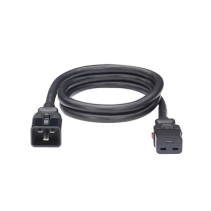 PANDUIT, LPCB11-X, Cable de Alimentación Eléctrica Con Bloqueo de Seguridad, de IEC C20 a IEC C19, 60 cm de Largo, Color Negro, 