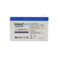 LINKEDPRO BY EPCOM, LK1212, Batería 12 V / 12 Ah / UL / Tecnología AGM / Vida útil promedio de 5 años / Uso en equipo electrónic