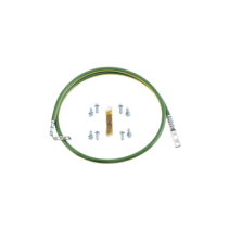 PANDUIT, RGEJ1024PFY, Jumper Para Aterrizar Equipos en Racks o Gabinetes, 10 AWG, con Terminal Doblada a 90 Grados, 0.61m de Lar