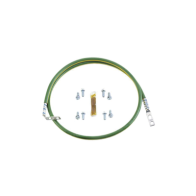 PANDUIT, RGEJ1024PFY, Jumper Para Aterrizar Equipos en Racks o Gabinetes, 10 AWG, con Terminal Doblada a 90 Grados, 0.61m de Lar