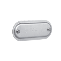 HUBBELL, HUB-270-SA, Tapa de Aluminio para Caja Condulet Ovalada de 3/4 .