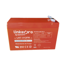 LINKEDPRO BY EPCOM, LK7.512FR, Batería 12 V / 7.5 Ah / UL / Tecnología AGM / Vida útil promedio de 5 años / Retardante a la Flam