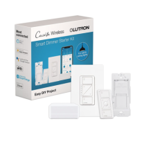 LUTRON CASETA WIRELESS, PBDGPKG1W, (Caseta Wireless) Kit Hub controlador, atenuador (dimmer), control y tapa.