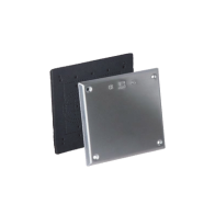 RAWELT, TC0418PC, Tapa cuadrada ciega de aluminio con PVC Uretano