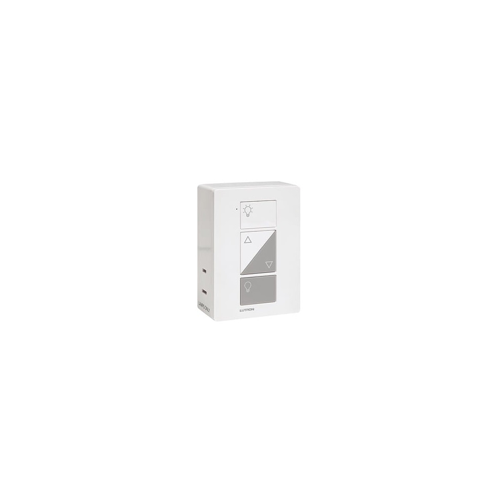 LUTRON CASETA WIRELESS, PD3PCLWH, (Caseta Wireless) Adaptador inteligente para tomacorriente, seleccione 1 de las 3 funciones, a