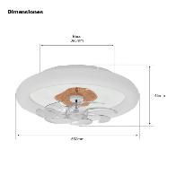 Comprar Ventilador Techo JWJ JLV-015 88W | Smartgrid México