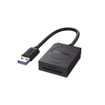 UGREEN, 20250, Lector de tarjetas USB-A 3.0 a MicroSD (TF) / SD | 5Gbps | Soporta hasta 2TB | Soporta Windows/Mac OS/Linux/Andro