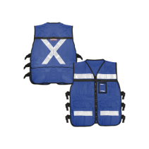 SURTEK, SYS-USC-H42, Chaleco Reflejante con 6 Bolsas Externas / 6 Broches ajustables / Talla Grande.